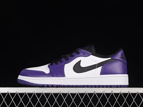 All categories Air Jordan Jordan series basketball shoes Air Jordan 1 Low Z version Air Jordan 1 Low Golf "White Purple" AJ1 Joe 1 new golf version white and purple color DD9315-105